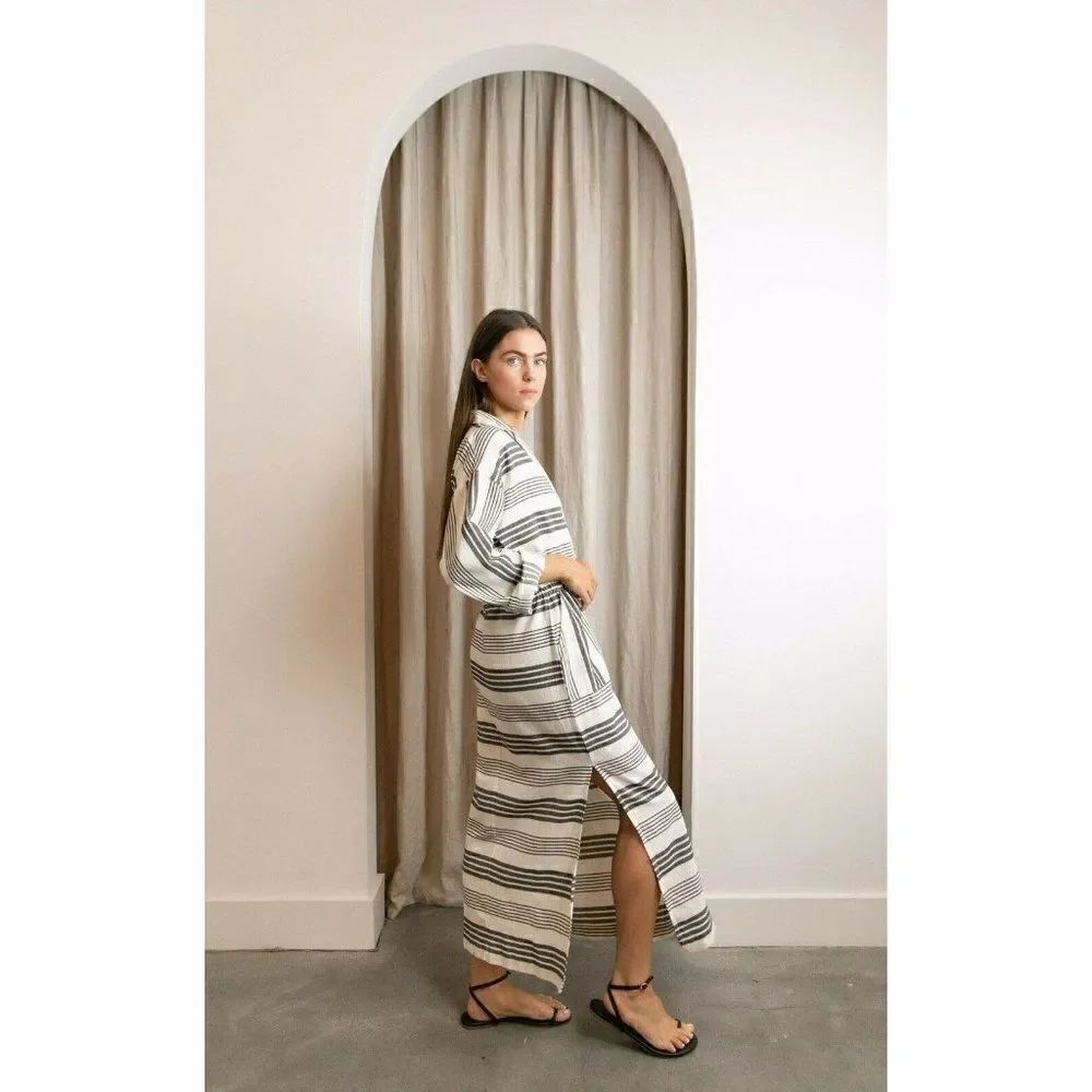 NEW MARA HOFFMAN SWIM STRIPED DIEGA COVER UP DRESS - Picture 2 of 8